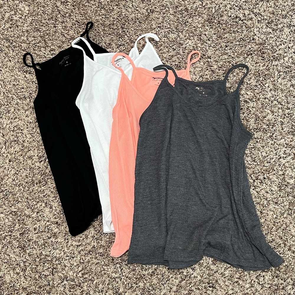 Set of four tank tops
